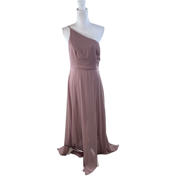 Bella Bridesmaids One Shoulder Chiffon Maxi - Picture 3 of 13